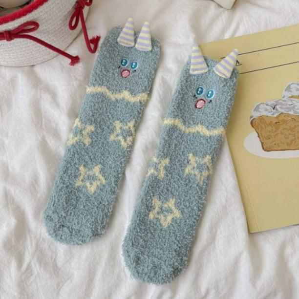 Calcetines de invierno para mujer, calcetines de tubo medio con forro polar para mayor calidez y protección contra el frío, calcetines de forro polar, calcetines de algodón para mujer