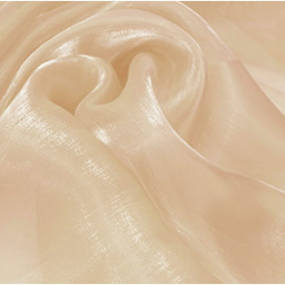 XmhyTop-A 1 Piece Champagne Organza Fabric 100*150cm Sheer Organza, Wedding Fabric, Craft Organza, Decor Fabric, Ideal for Weddings, Crafts Decor Projects