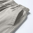 thumbnail image 6 of USNSM (L-5XL) Big and Tall Men's Casual Cargo Shorts Classic Drawstring Elastic Waist Summer Stretch Short with 6 Pockets Gray XXXXXL, 6 of 7