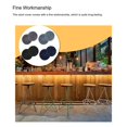 thumbnail image 3 of 2X Stool Cover Bar Supplies Dustproof Chair Covers Fine Workmanship Handily Install Party Accessories Exquisite Gray-blue XL, 3 of 9