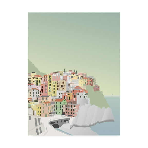 Trademark Fine Art 'Travel Europe Manarola' Canvas Art by Gurli Soerensen
