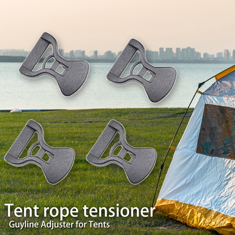 10 Rope Tightener Camping Tent Guy Line Cord Runners Tensioner Adjuster Tool 