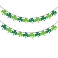 thumbnail image 1 of 2 Pieces Green Decoration Banner Decoration Garland Felt Treeze Banner, 1 of 5