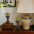 thumbnail image 2 of Lot de 1 Support en Bois Brun Foncé pour Boules de Cristal Forme Ronde Style Simple Usage Intérieur, 2 of 8