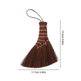 thumbnail image 2 of Small Whisk Broom for Home Use Mini Desktop Dust Duster with Palm Fiber and Wood Multifunctional Compact Design 7 inch, 2 of 8