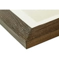 thumbnail image 3 of Rustic Solid Wood Collage Photo Frame 8x16 – Display Three (3) 4x6 Pictures with Mat, Horizontal or Vertical for Wall and Tabletop - Brown Wenge, 3 of 6