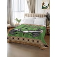 thumbnail image 2 of Golf Balls Flat Sheets Only Full Size, Soft Breathable Bed Top Sheets for Mattress, Green Sports Art Truck Brown Lattice Luxury Bedding Flat Sheets for Home Hotel Bedroom Bed Protection, 2 of 9