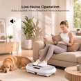 thumbnail image 4 of Patbrela Vibration Plate Exercise Machine for Lymphatic Drainage & Home Fitness, Whole Body Workout Platform for Weight Loss, with 199 Speed Levels and 9 Preset Programs, 400 Lb Capacity, White, 4 of 9