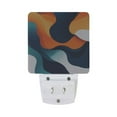 thumbnail image 5 of Yayeee LED Night Light for The Home Plug in With Light Sensors 2 Pack, Green Abstract Wavy, 5 of 6