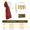 thumbnail image 4 of Adult Greek Toga God Costume, White Roman Deluxe Halloween Cosplay Ancient Robe, 4 of 6