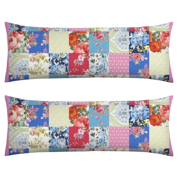 Tribal Earthy Body Pillow Cover 20x54 - Natural Long Pillow Case with Invisible Zipper - Bohemian & Vintage Fashion - Cozy & Durable Pillowcase