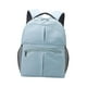 thumbnail image 3 of Bolso de pañales con bolsillo lateral, impermeable, compartimento para artículos secos y húmedos, moderno. Azul, 3 of 9