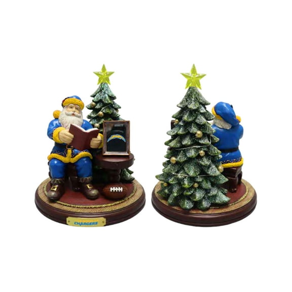 The Memory Company Los Angeles Chargers Christmas Story Santa Figurine