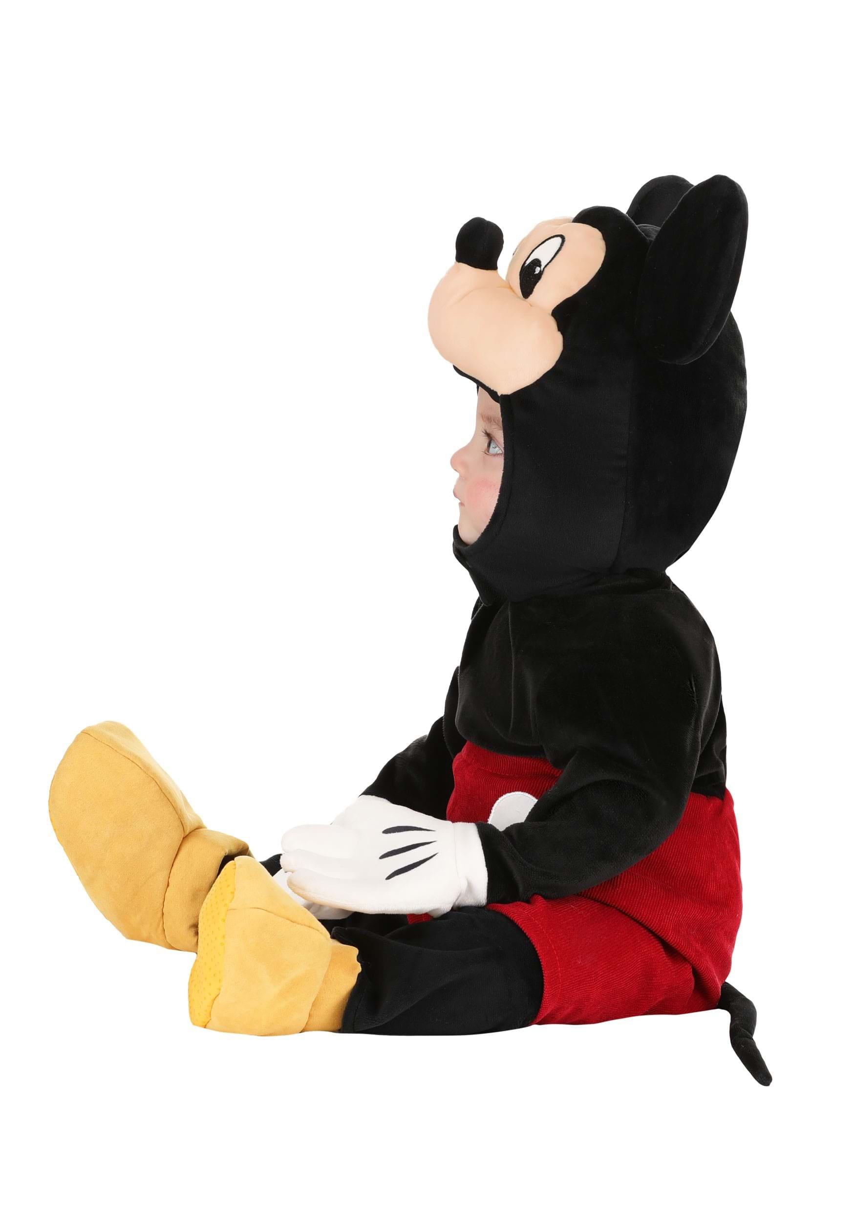 Disney Costume Carnevale Topolino Bambino 6-12 Mesi Vestito Mickey Mouse  Bimbo