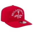 thumbnail image 3 of Men's New Era Red Philadelphia Phillies Stacked 19TWENTY Adjustable Hat, 3 of 5