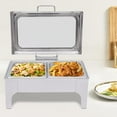 thumbnail image 3 of Miumaeov 9L/9QTStainless Steel Chafing Dish Buffet Servers Warmers Warming Trays, 3 of 9