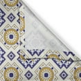 thumbnail image 3 of Ambesonne Vintage Kitchen Curtains, Victorian Geometric, 55"x45", Earth Yellow and Dark Blue, 3 of 3