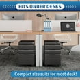 thumbnail image 5 of Locking File Cabinet 3 Drawers On Wheels Under Desk, Metal Filing Cabinets For Home Office, A4, Letter-Size Files, Hanging File Folders- Assembly Required(Black), 5 of 9