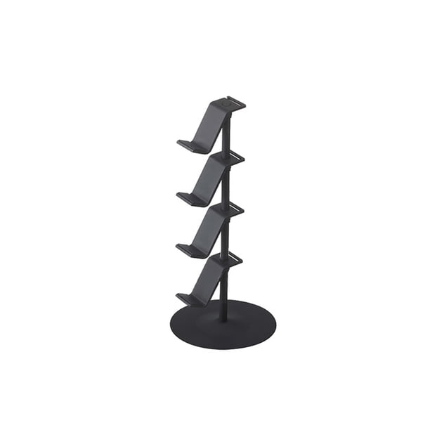Monstrate Estante de almacenamiento Soporte remoto Soporte para controlador Suministros para juegos Organización Cuatro capas Soporte para Almacenamiento y organización del hogar Negro cuatro capas