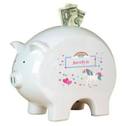 Personalized Piggy Bank - Unicorn
