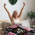 thumbnail image 6 of 40th Birthday Gifts for Women, Unique Happy Birthday Fleece Throw Blanket 60x80, Funny 40 Years Old Birthday Decorations Gifts, Best 40th Birthday Gfit Ideas for Mom, Wife, Sister, Friends, Female, 6 of 6