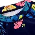 thumbnail image 2 of URMAGIC 1-10Y Kids Girl Long Sleeve Hawaii Jungle Rashgurad Stripe Bikini Two Piece Swimsuit, 2 of 4