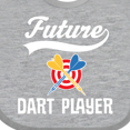 thumbnail image 4 of Inktastic Future Dart Player Boys or Girls Baby Bib, 4 of 4