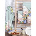 thumbnail image 2 of Easter Bunny Tail Kitchen Dish Towels for Drying Dishes Set of 4, Colorful Easter Eggs Teal Wooden Leaves Waffle Weave Microfiber Hand Tea Bathroom Towels Quick Dry & Absorbent Towel 15.7x23.6, 2 of 7