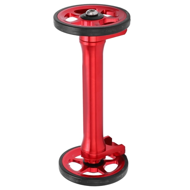Barra De Extensión Easy Wheels, Telescópica De Alta Resistencia, Colores Brillantes, Resistencia A La Oxidación, Coloración Anodizada, Barra De Extensión De Bicicleta Plegable Anggrek Rojo