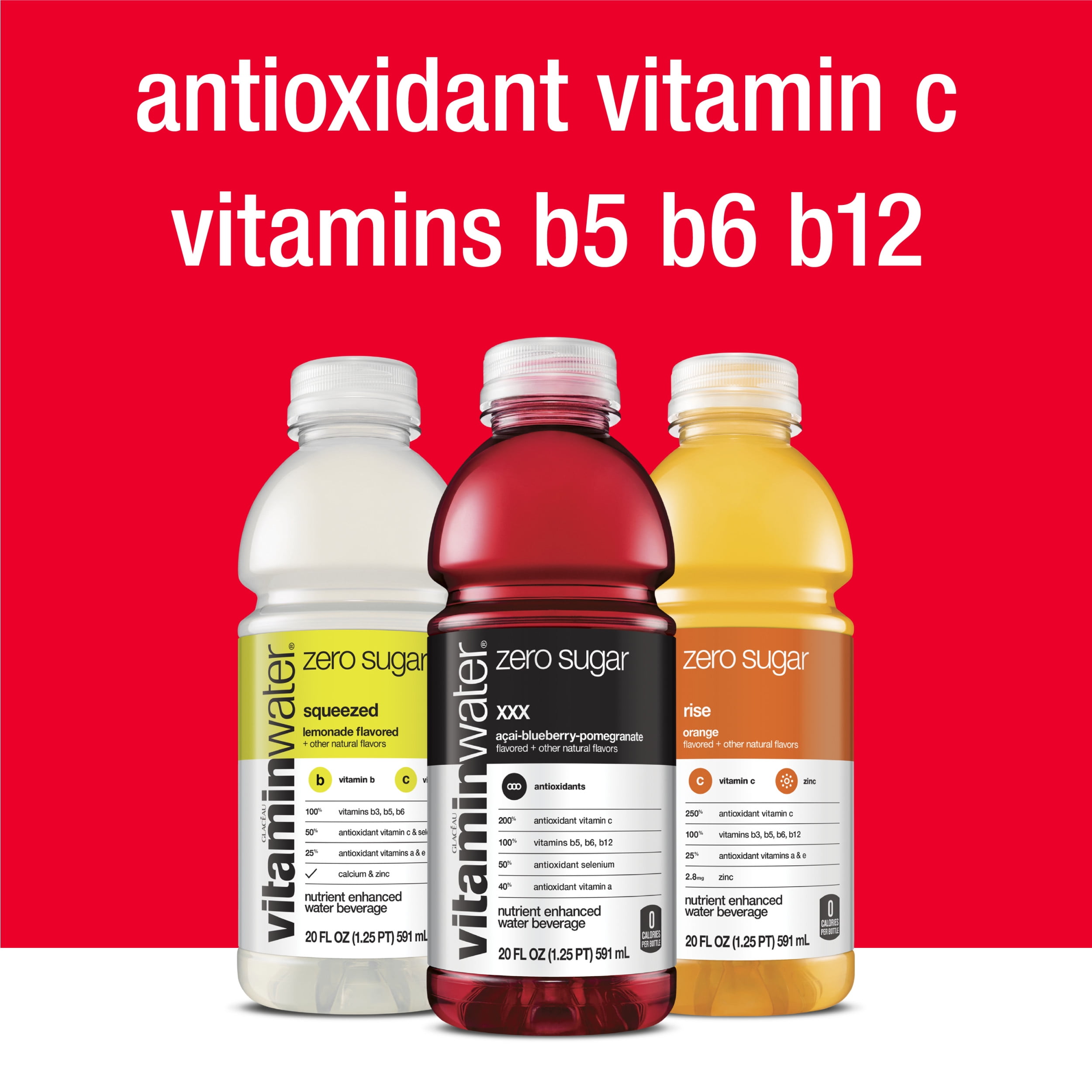 Vitamin Water Zero Variety Pack, 20 Fl. Oz., 12 Count