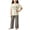 Beige, variant on Edvintorg Loungewear for Girls Cute Printed Crew Neck Short Sleeve Loose Fit Casual Tops and Pants Size 2-15
