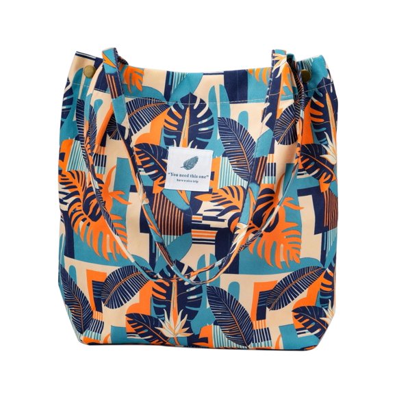 Bolso de mano TOPASION Bolso de tela de pana de 34 x 32 x 11 cm con bolsillo interior