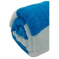 thumbnail image 5 of BY LORA Cabana Beach Terry Cotton Towels, Aqua,White, Set of 2, 5 of 5