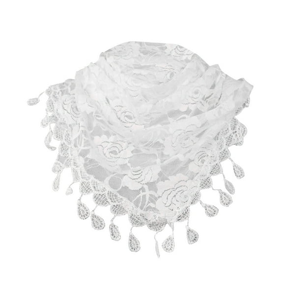 TRUBKH Head Scarf for Women's Hair Scarf for Women Square Scarf Hair Scarf Scarves for Women Lightweight Hair Scarf for Women Scarf for Women One Size White One Size