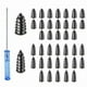 thumbnail image 1 of Kit de 40 Tornillos de Goma para Reparación de Neumáticos con Caja de Almacenamiento - Tapones Antipinchazos de Goma de Alta Dureza para Neumáticos Sin Cámara de Coches, Motos y Bicicletas Eléctricas, 1 of 6