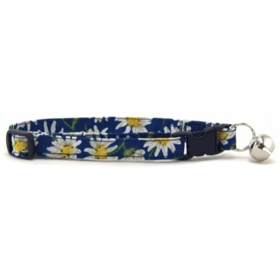 Blue Daisies Cat Collar