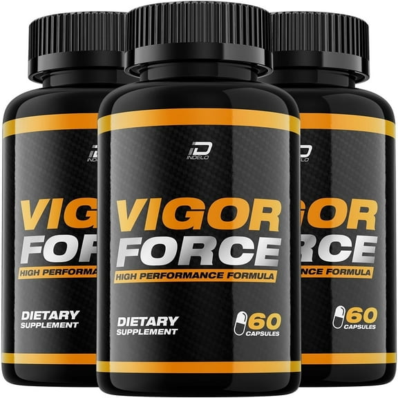 (3 Pack) Vigor Force for Men Capsules, VigorForce Pills, Vigor Force Advanced Formula, Vigor Force Dietary Supplement, VigorForce All Natural Support Formula Reviews (180 Capsules)