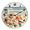 SIXL- 7, variant on Kurmntregon Summer Beach Wall Clock Seashells Starfish Wooden Silent Non Ticking Battery Operated Wood Clock For Bedroom Bathroom Living Room Office School Kitchen Round 10"