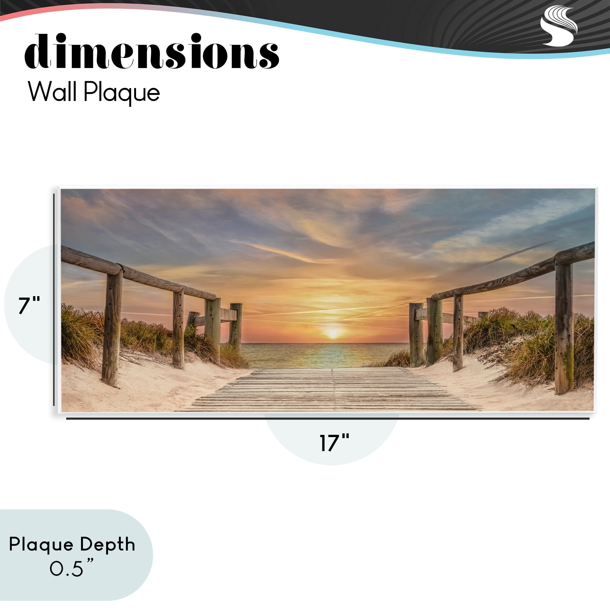 Stupell Industries Pathway To Sunset Wall Plaque Art, design by Mike Caliascibetta