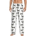 thumbnail image 2 of Goofa Dachshund Dog Puppy Printed Soft Pajama Pants for Men, Wide Leg Comfy Casual Lounge Yoga Pants-Small, 2 of 9