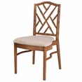 thumbnail image 3 of Chestnut Ritz Resin Chair with Beige Linen Seat by Chivari, 3 of 11