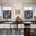 thumbnail image 4 of Kitchen Curtains 24 Inch Short - 3 Panel Set, Vintage Floral Butterfly Bee Botanical Print, Rod Pocket Window Curtain for Farmhouse, Modern Rustic, Spring Summer Decor, Easy Wash, 4 of 6