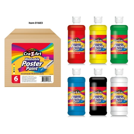 6 pack 16oz Washable Kids Paints