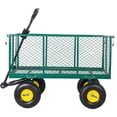 thumbnail image 6 of ZHICHUN 3-in-1 Oversized Steel Garden Cart 880lbs Capacity Green All-Terrain Utility Cart, 6 of 10