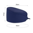 thumbnail image 6 of HEVIRGO Nurse Doctor Hat with Built-in Sweat-Absorbent Terry Cloth Dentist Cap with Adjustable Elastic Band for Salons Waiters Labs Vets Kitchens, 6 of 8