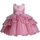 thumbnail image 3 of Vestido de niña de flores de princesa hinchado vestido de tul dama de honor boda fiesta de cumpleaños desfile maxi vestido de fiesta, 3 of 5