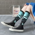 thumbnail image 5 of Daiia Sports Socks Black Panther Floral Illustration Printed Novelty Crew Socks for Men Women Knee High Socks Cotton Socks Soft & Breathable Support Unisex Socks, 5 of 9
