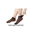 thumbnail image 4 of INSPIRE CHIC Women's Dots Pattern Ankle Length Stretchy Sheer Socks Black, 4 of 5