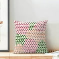 thumbnail image 3 of Hot Pink Polka Dot Pillow Covers 18x18 Inch Set of 2 Green Coral Outdoor Decor Throw Pillows for Couch Modern Boho Watercolor Aesthetic Decorative Cushion Cases for Home Sofa Bed Decorations, 3 of 6