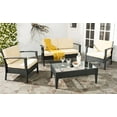 thumbnail image 2 of Safavieh Piscataway Outdoor Contemporary 4 Piece Set with Cushion, 2 of 11